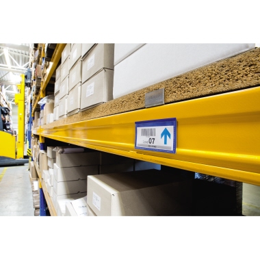 DURABLE Etikettenhülle 11,3 x 5,3 cm (B x H) Polypropylen blau