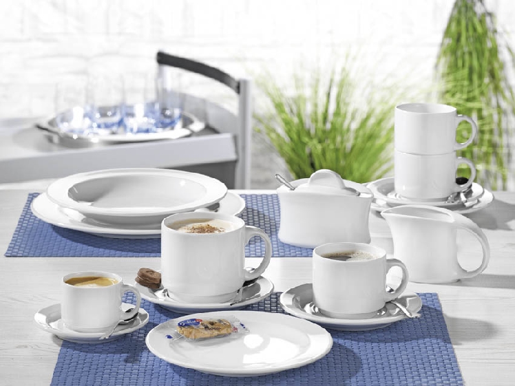 20-tlg. Kaffeeservice ADRINA, Farbe: weiß, für sechs Personen. SPARSET