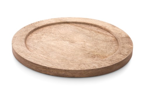 Holzuntersetzer SCHMIEDEEISERNE BRAT-/SERVIERPFANNEN. passend für Ø 24 cm. Holz, ›