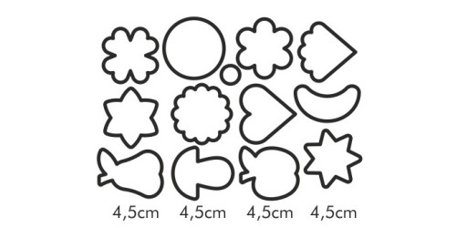 Tradition. Ausstechformen DELÍCIA,13St.