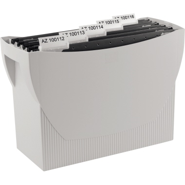 HAN Hängemappenbox SWING DIN A4 20 Hängemappen Polystyrol lichtgrau