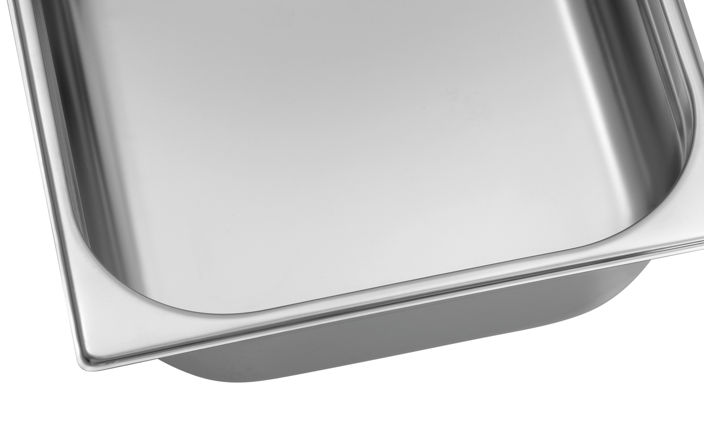 Bartscher GN-Behälter, 1/1, T100 | Ausführung:Ohne Perforation | Maße: 53 x 32,5 x 10,0 cm.Gewicht: 1,4 kg