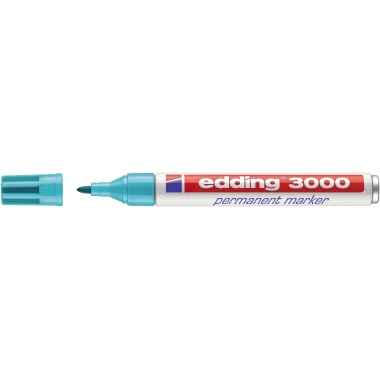 edding Permanentmarker 3000 1,5-3mm türkis Rundspitze nachfüllbar