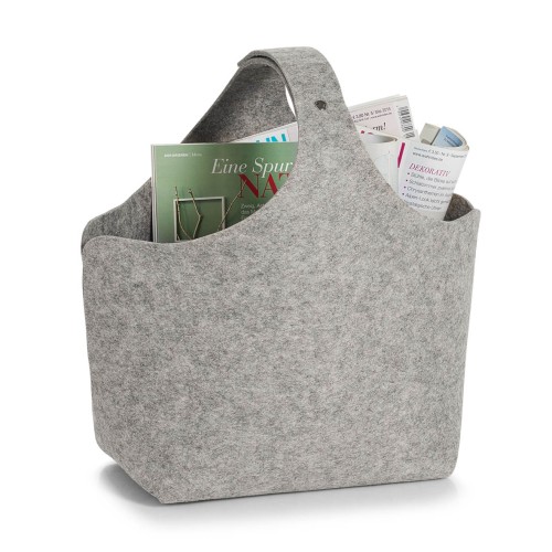 Aufbewahrungskorb, Filz, 32x18x43 cm. Farbe: grau. Mit diesem hochwertigen Korb aus Filz können Sie nicht nur wunderbar Ordnung in Ihren
