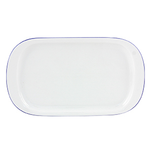 Butterplatte 220cm - Form: Today - Dekor 64069, Westerland - aus Porzellan. Hersteller:, Eschenbach. "Made in Germany".