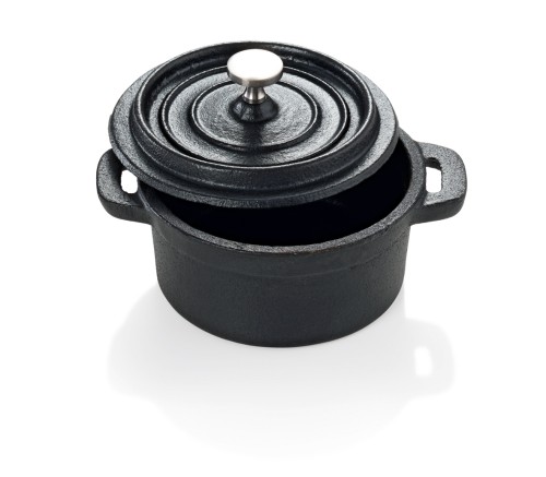 Cocotte. rund. Gusseisen. mit Deckel.