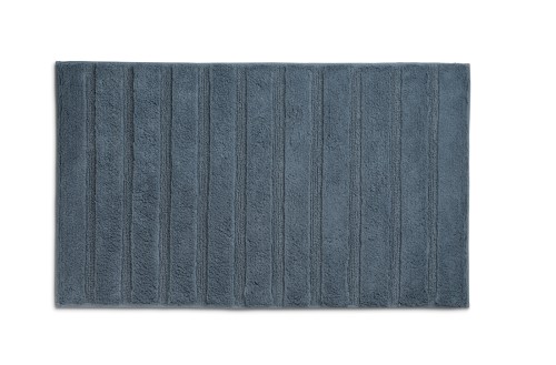 Badematte Megan 100%Baumwolle rauchblau 80,0x50,0x1,6 cm von Kela