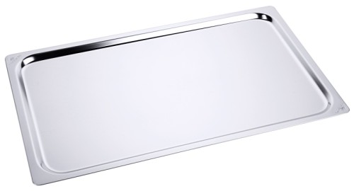 GN-Konvektomatenblech und Tablett aus Edelstahl 18/10, schwere Qualität Tiefe: 1 cm, GN: 1/1 [GN-Systemmaße siehe Artikelserie 9725]