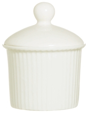 Mini Soufflé mit Deckel APPETIZER UNI 7 cm, 10 cl - Höhe 52 mm, Durchmesser 68 mm Arcoroc Porzellan gehärtet
