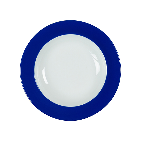 Teller tief 22 cm - Form: Table Selection - Dekor 79173 royalblau - aus Porzellan. Hersteller: