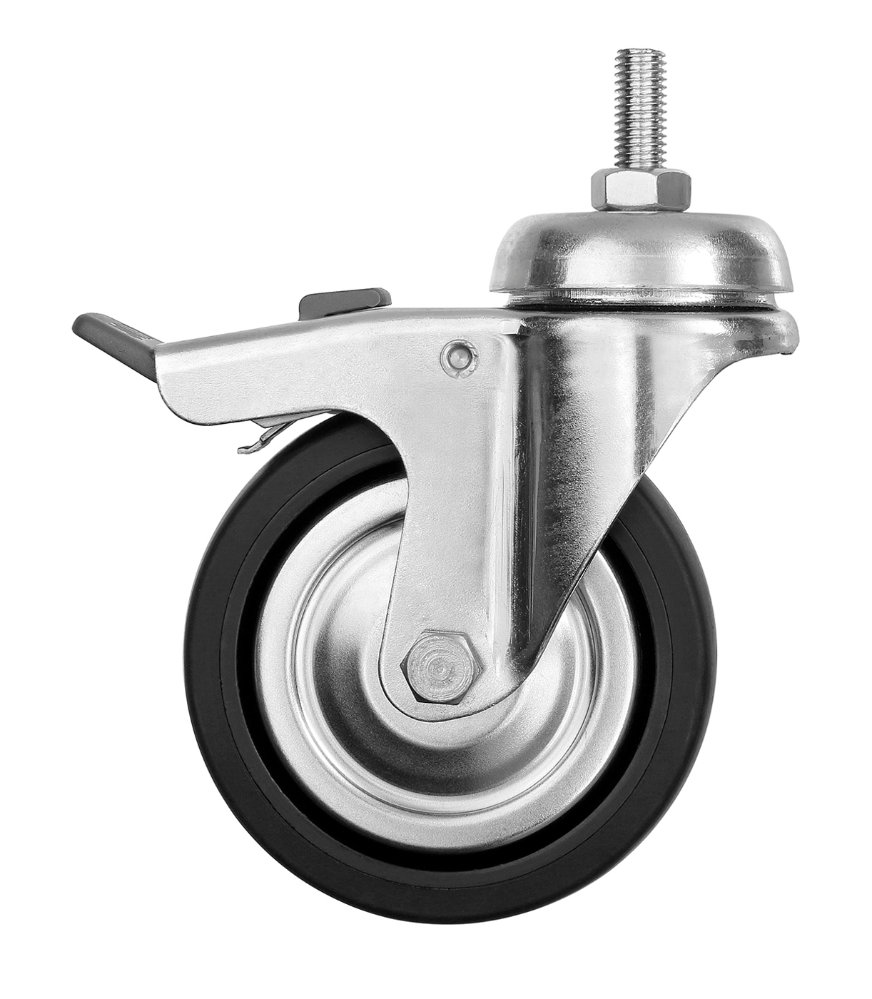 Bartscher Lenkrollen 4TKM | Lenkrollen: 2 Rollen,2 Lenkrollen mit Feststellern | Maße: 6 x 14 x16,0 cm. Gewicht: 1,9 kg