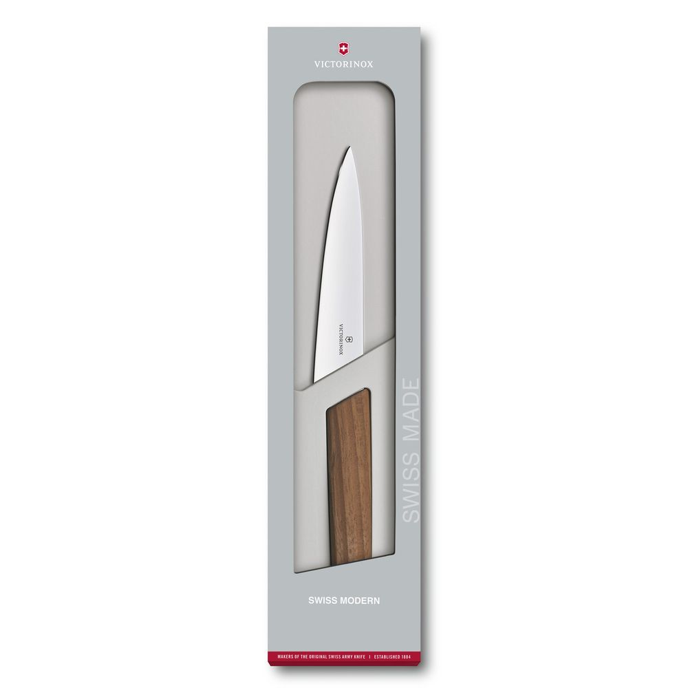 Victorinox Swiss Modern Officemesser, 15 cm, Nussbaumholz