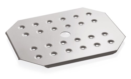Einlegeboden. für GN 1/2. Chromnickelstahl. perforiert.