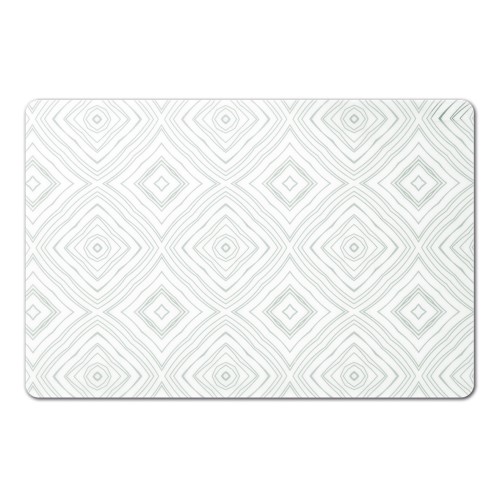 Platzset "Graphic", Kunststoff, transparent/grün. Länge: 450 mm. Breite: 300 mm. Höhe: 0,4 mm