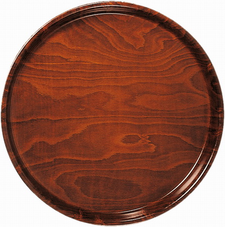 Bierglasträger 42 cm, rutschhemmend Pressholz braun, rund Deutsche Spitzenqualität