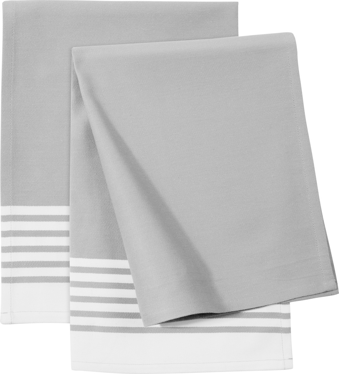 Küchenhandtuch, gestreift, grau, 2-tlg., 2-tlg, Grau, Serie: Textiles. Marke: ZWILLING