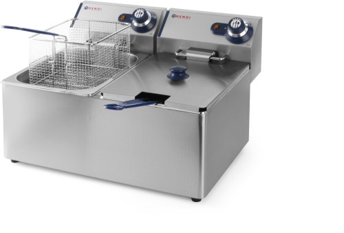 HENDI Friteuse Blue Line - 550x430x(H)345 mm - 2x8 Liter 230 V