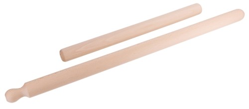 Nudel-Rollholz aus unbehandeltem, naturbelassenem Buchenholz, nicht spülmaschinengeeignet Länge: 50 cm, Durchmesser: