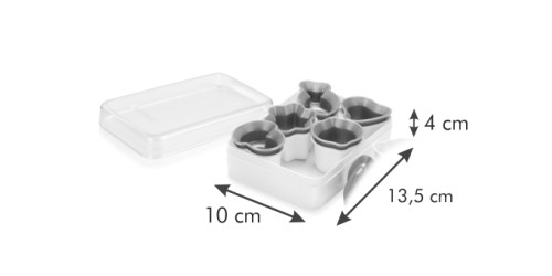 Ausstecher für Linzer Plätzchen DELÍCIA, Weihnachtsmotive, 6 St.