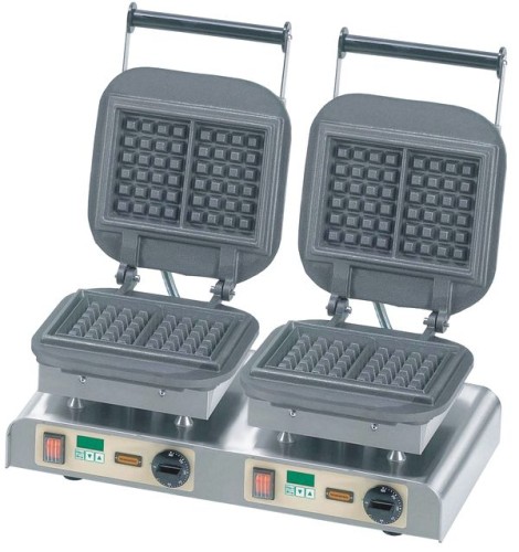 NEUMÄRKER Waffeleisen Lorraine II mit 2 Digitaltimern, Backplatten Grauguss 610x340x250 mm