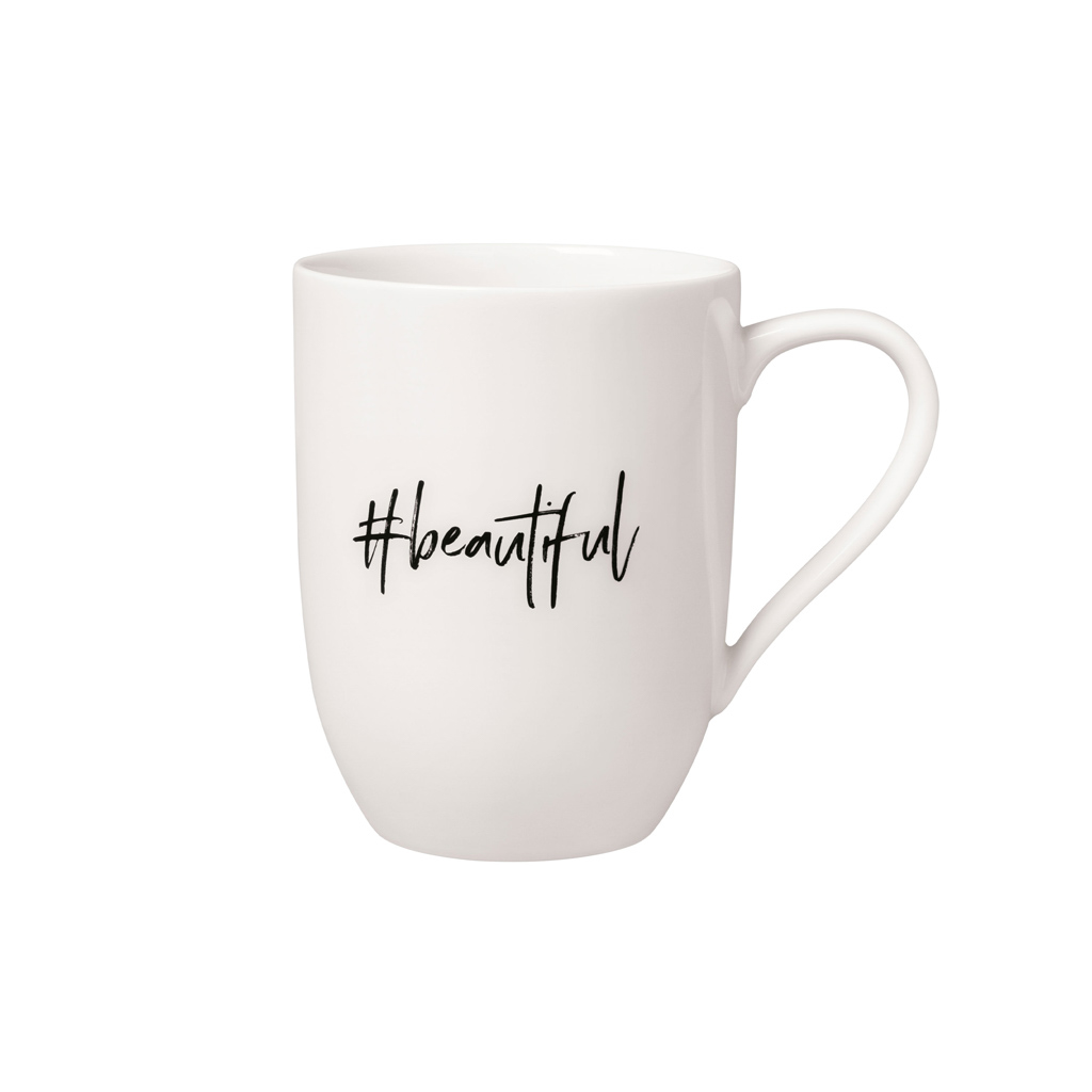 Villeroy und Boch Becher mit Henkel #beautiful - Maße: 11,5 x 8 x 10,5 cm / Ser.: Statement
