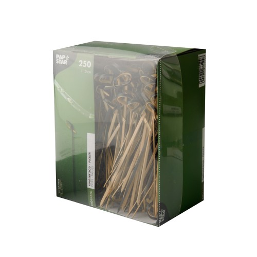 250 Fingerfood - Picker 10 cm schwarz "Knoten" von PAPSTAR