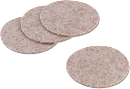 KELA Untersetzer Alia Filz beige 4Stk 0,4cm 10,0cmØ