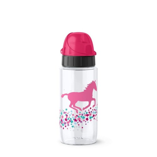 Emsa DRINK2GO TRITAN Trinkflasche 0,5 Liter - Pink Horse