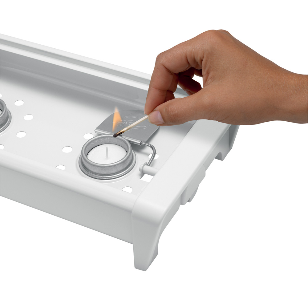 Brabantia Speisewärmer 2 Kerzen White