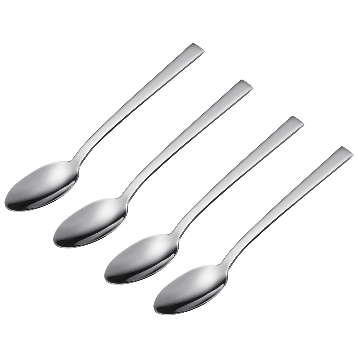 4 Kaffeelöffel, Edelstahl 18/10