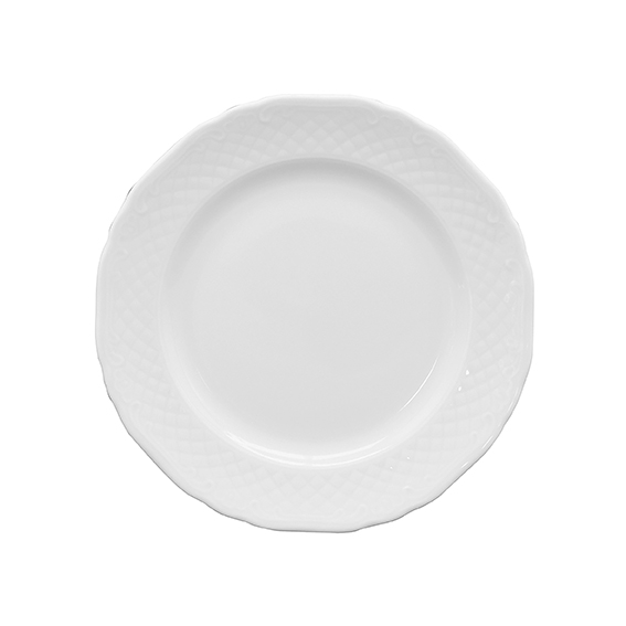Speiseteller flach - Durchmesser 28,0 cm - Form LA REINE - uni weiß
