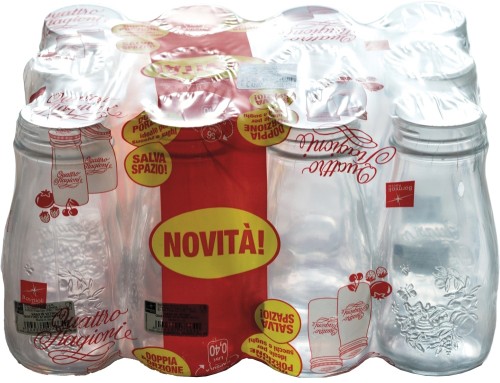 Quattro Stagioni Flasche 40cl o.Deckel(Skin-Verp.)* - Bormioli Rocco Professional