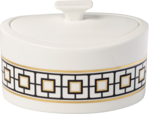 Villeroy & Boch Porzellandose, 16 x 13 x 10 cm, Serie MetroChic Gifts, Inhalt: 0,8 Liter