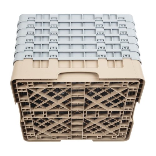 Cambro Gläserspülkorb beige mit 36 Fächern max Glashöhe 29,8cm. Dieser Gläserspülkorb bietet optimalen Schutz für Ihre
