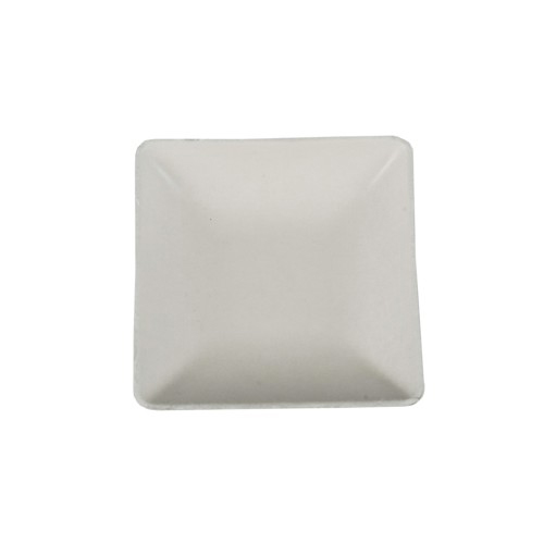 PAPSTAR 50 Fingerfood - Teller, Zuckerrohr pure eckig 6,5 cm x 6,5 cm weiss