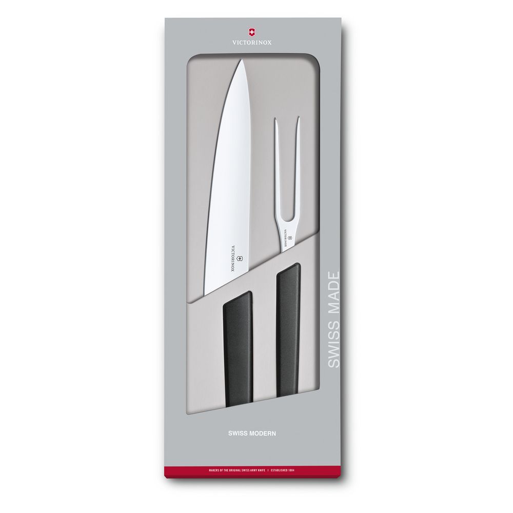 Victorinox Swiss Modern Tranchier-Set, 2-teilig, schwarz