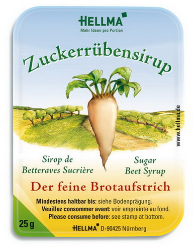 Hellma Zuckerrübensirup à 25 g Inhalt: 100 Stk. pro Karton