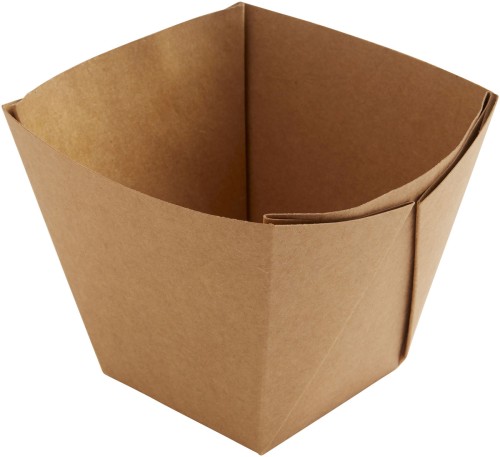 Duni Viking Cube High Box 820 ml Braun ungeteilt, 300 Stk/Krt (1 x 300 Stk)