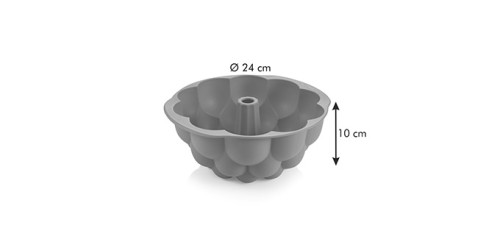 Hoher Gugelhupf DELÍCIA SiliconPRIME ø 24 cm, Himbeere