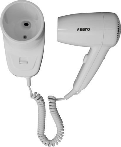 SARO Haartrockner Modell JEREMY - Material: Kunststoff - 2 Temperatur- / Lüftungsstufen - Ein- / Ausschalter - Bedienung durch Schiebeknopf