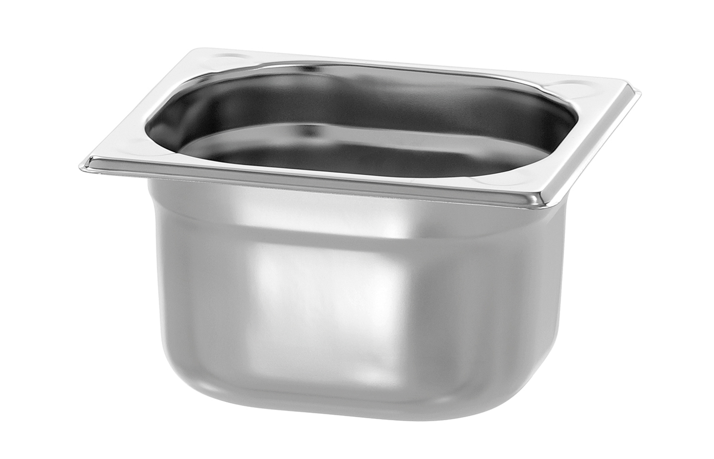 Bartscher GN-Behälter, 1/6GN,T100, Basic Line |Ausführung: Ohne Perforation | Maße: 17,6 x 16,2x 10,0 cm. Gewicht: 0,12 kg