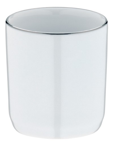 WMF Porzellan-Einsatz mit Platinrand | Maße: 8 x 6,7 x 6,7 cm