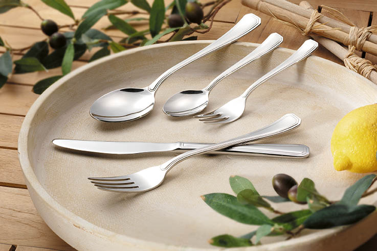 24-tlg. Besteck ANGELIKA 18/10, poliert, Sondermaterialstärke, im Geschenkkarton Nr. 3