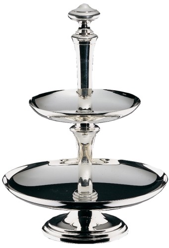 WMF Mokkaetagere CLASSIC 21cm versilbert Maße: 26 x 20 x 17,6 cm