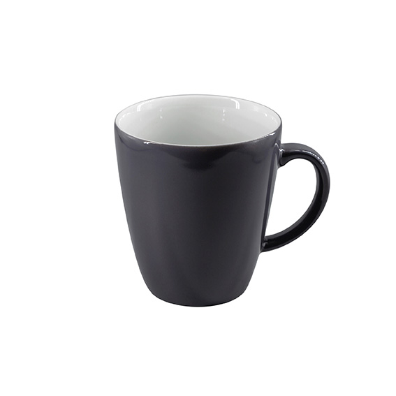 Becher mit Henkel 0,35 l - Form: Table Selection - Dekor 79934 anthrazit - aus Porzellan.