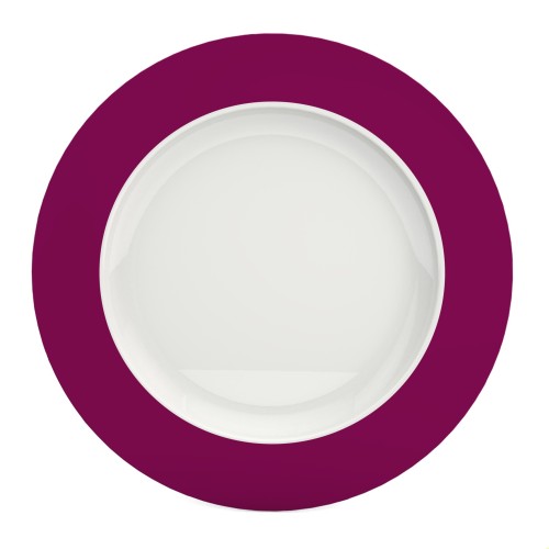 Ornamin Teller flach 1204, Ø27cm Rand brombeer