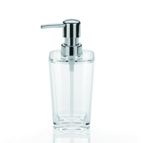 Kela Seifenspender Kristall PS-Kunststoff transparent 7,5x7,5x17cm 350ml
