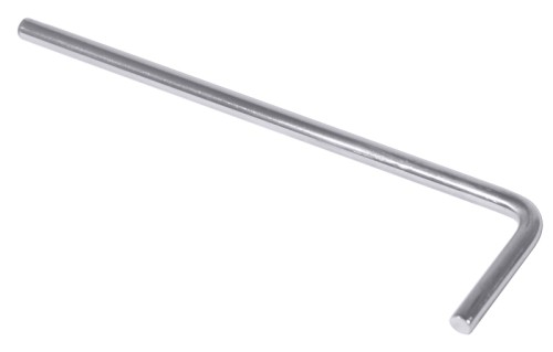 Ersatzhaltestift zu Kartoffelpresse aus Edelstahl 18/10, mit 2,5 mm-Lochung, kreuzgerändelter griffiger Hebel, extra schwere