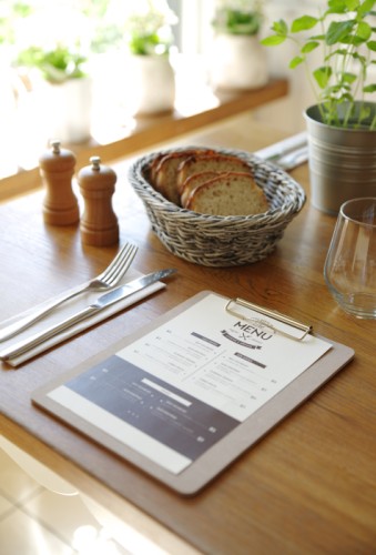 Klemmbrett für Speisekarten, 125x180 mm