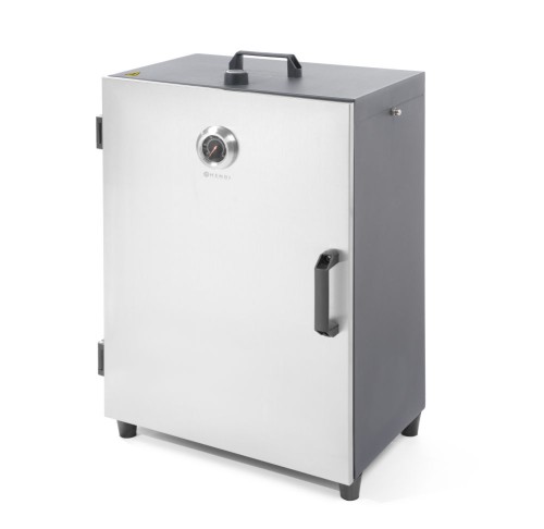 Räucherofen, elektrisch. Inklusive 3 Gitter (400x279mm), 3 Fleischhaken.